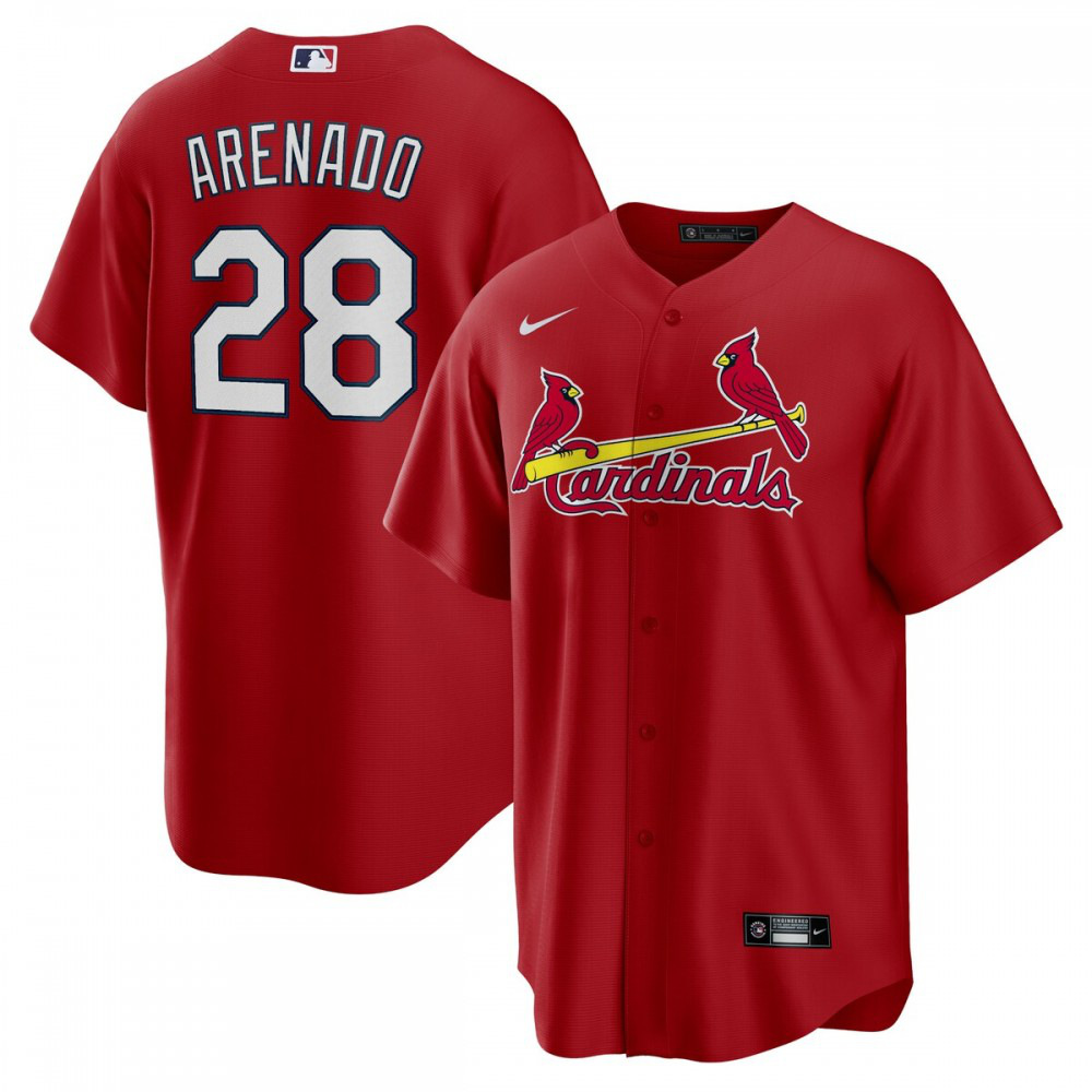 Nolan Arenado St. Louis Cardinals Alternate Official Replica Player Jersey - Red-Pro Kit Vault | Brand New 26/27 Sports Jerseys